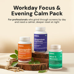 MEN'S STRESS RECOVERY PACK [Brahmi + Ashwagandha + Mg Bisglycinate]