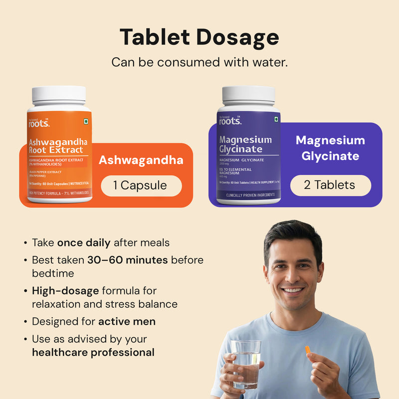 EVENING STRESS & SLEEP PACK [Ashwagandha + Mg Bisglycinate]